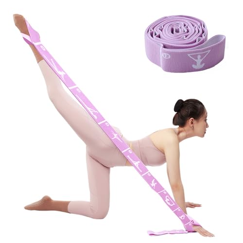 Adjustable Resistance Stretch Band with 12 Loops for Flexibility Training