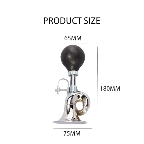 Classic Metal Bike Horn for All Ages - Medium Size