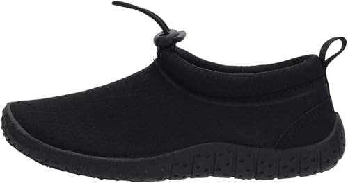 Amphibious Water Shoes for Big Kids - All Black, Slip-On Design