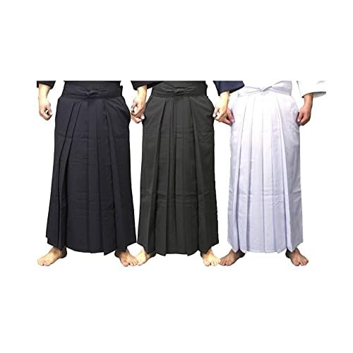 Black Kendo Hakama Pants for Martial Arts Large Size - Iaido, Aikido, Hapkido Uniform