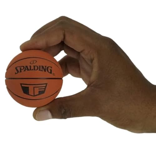 High-Bounce Stickball Ball - NBA Basketball Design, Orange