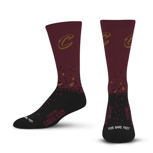 NBA Cleveland Cavaliers Youth Spray Zone Crew Socks - One Size