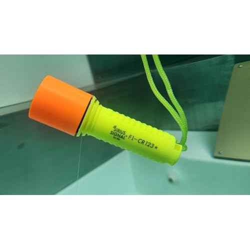 Sirius Signal F1-CR123 80 Lumen Floating IP68 Waterproof LED Flashlight with Lanyard