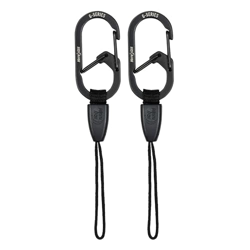 Nite Ize G-Series Mini Lanyard with Dual Chamber Carabiner — 2 Pack