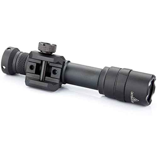 Rifle Weapon Flashlights, Tactical Picatinny Lights, Constant and Momentary Output, with Pressure Switch 20mm Mount Rail