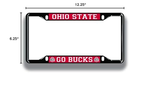 NCAA License Plate Frame - Black Car Decor