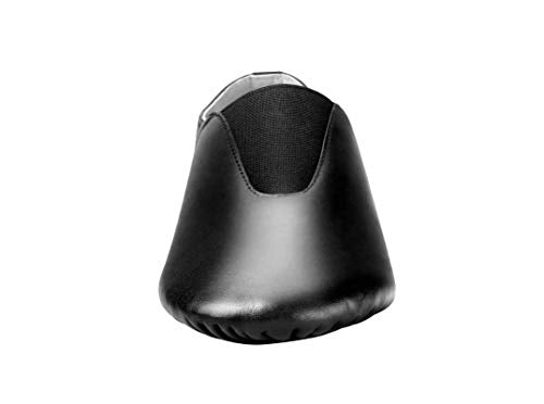 Linodes Leather Toddler & Kids Jazz Slip-On Shoes Black, Elastic Top - 3 Little Kid