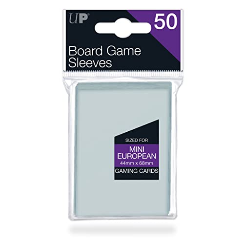 Mini European Board Game Sleeves - 44mm x 68mm, 50-Pack