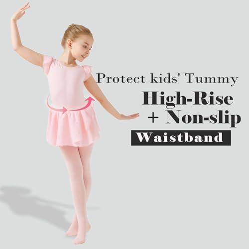 Ultra Soft Ballet Tights for Girls - Ballet Pink, 8-10 Years