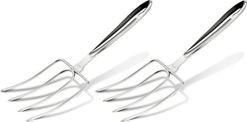 All-Clad Stainless Steel Carving Forks Set - 2-Piece Kitchen Meat Lifter