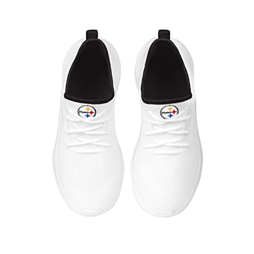 NFL Team Logo Women's Athletic Shoes - White Sneakers