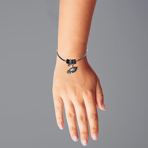 NFL Women's Euro Bead Bracelet - Philadelphia Eagles