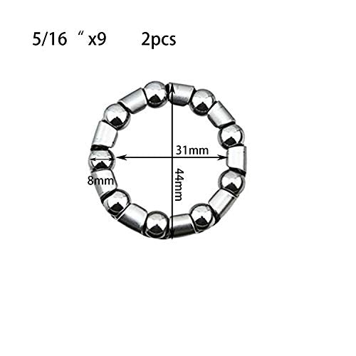 Crank Bearing 5/16" Ball Size x 9 Balls - 2 Pieces