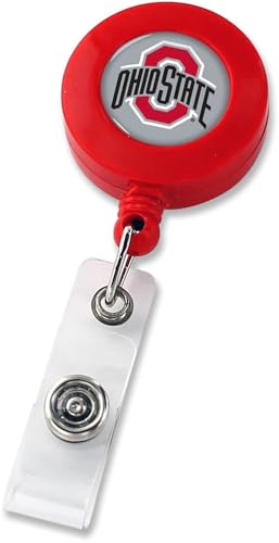 Ohio State Buckeyes Badge Reel with 24-Inch Retractable Cord