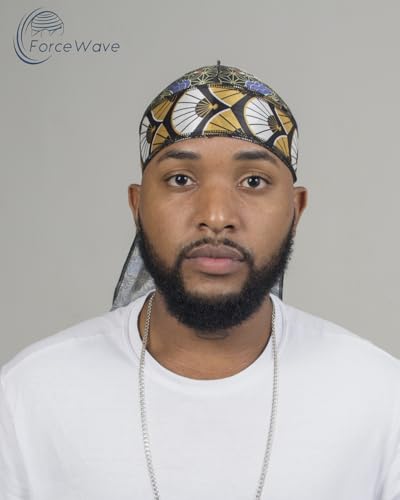 Designer Silky Durag with Pattern - S-crane 1pc