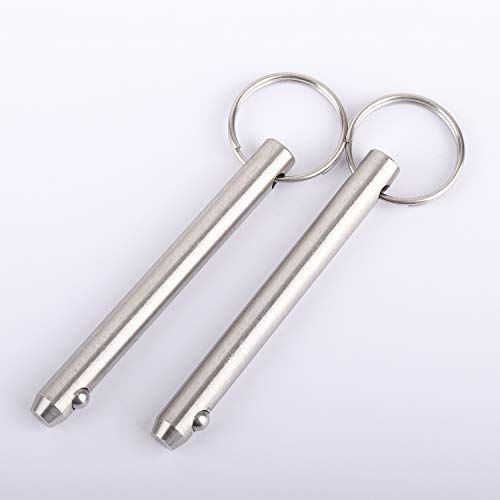 2 Pack Quick Release Pins 5/16 inch (8mm) Stainless Steel Marine Grade Fasteners
