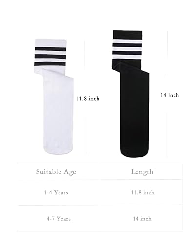 ENBAOHUI 3 Pairs Toddler Soccer Socks - Kids Boys Girls Knee