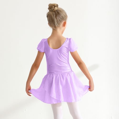 Girls' Dance Leotard - Toddler Gymnastics Ballet Outfit 2-9 Years