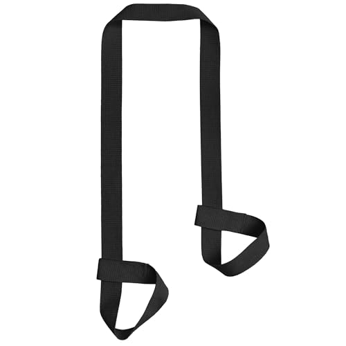Adjustable Yoga Mat Carrier Strap - 5.9ft Stretching Strap - Black Style B
