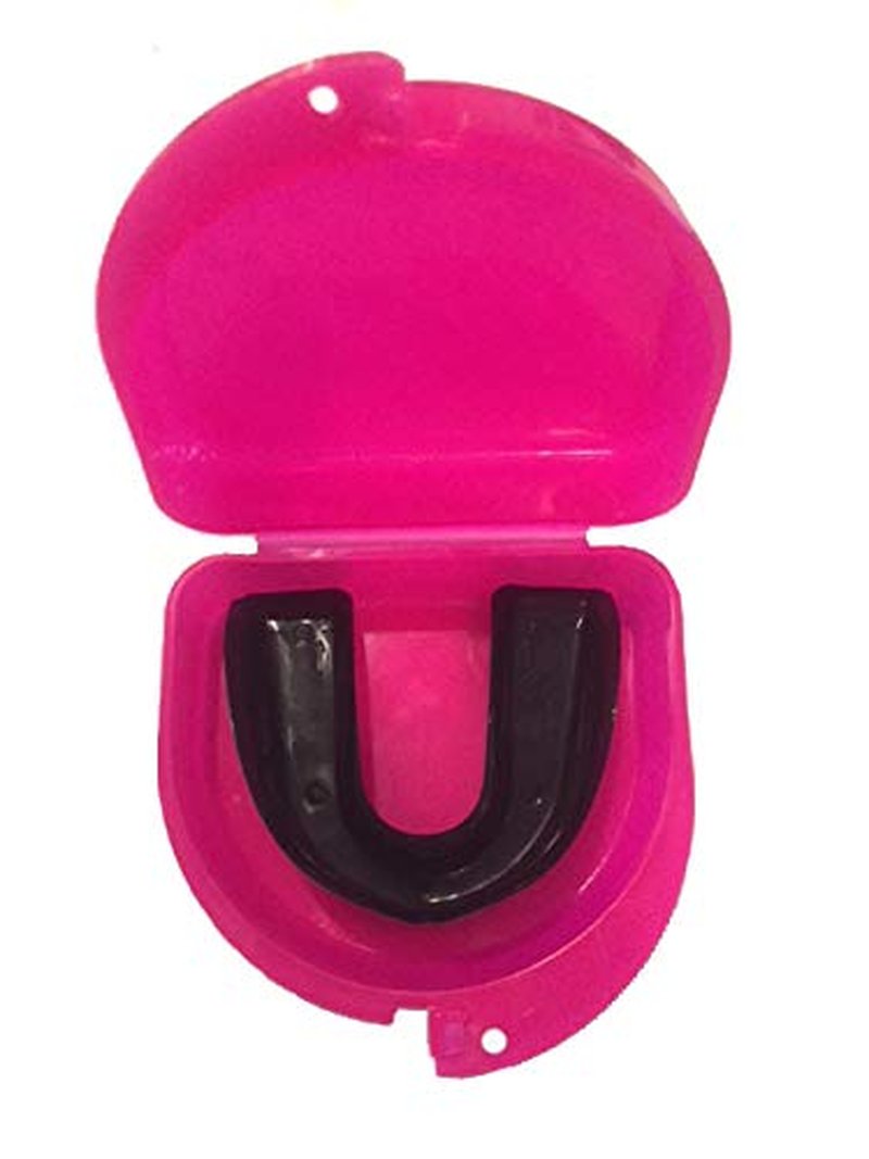 Zumoe Lacrosse Mouthguard Case Retainer Case - Lacrosse Sticks (Pink)