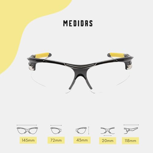 Pickleball Protective Eyewear - Clear Lens Anti-Fog Goggles