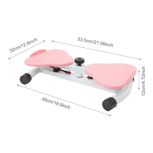 Waist Twister Machine - Ab Twist Board for Home Gym - Pink