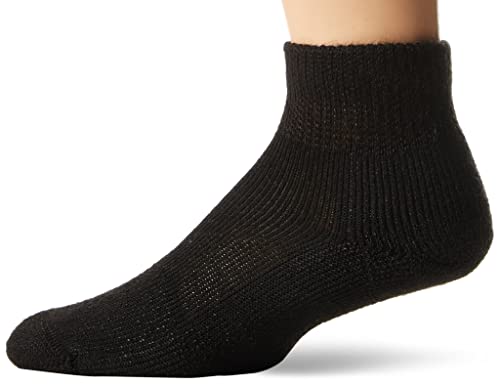 Thorlos Mens Tmx Max Cushion Ankle Tennis Socks - Large Black, 1 Pair