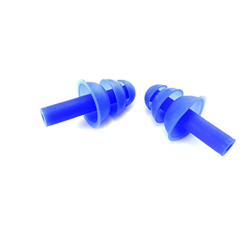 Reusable Silicone Swimming Earplugs - 6 Pairs for Hearing Protection