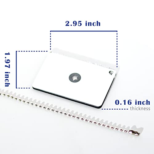 Emergency Survival Signal Mirror - 2 Pack, 3x2 Inch Acrylic