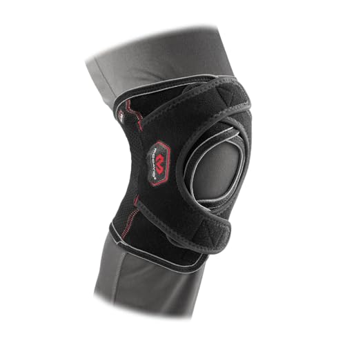 McDavid Level 2 Knee Support Adjustable Double Wrap Large - Compression Brace for Knee Pain Relief