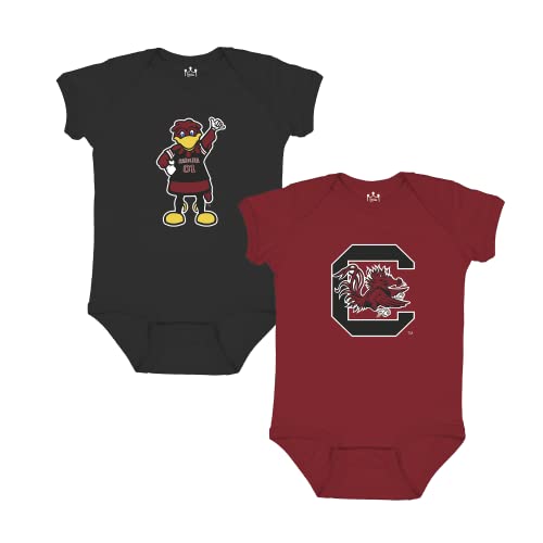South Carolina Gamecocks Baby Bodysuit 2-Pack - 0-3 Months