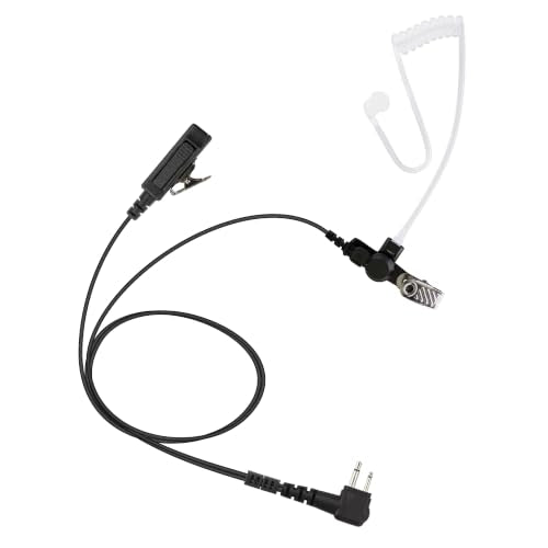 2-Wire Clear Tube Earpiece for Motorola Radios - M1 Connector