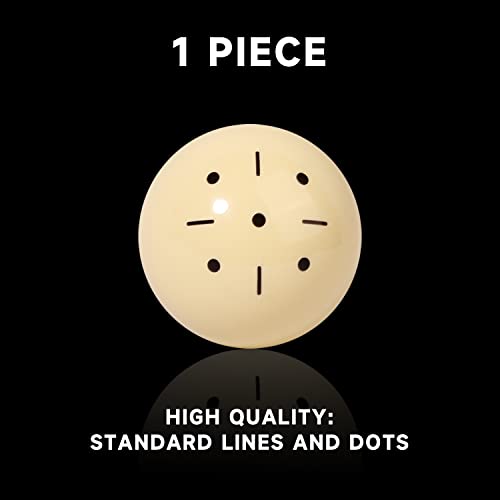 GSE Billiard Training Cue Ball Black Cross 2.25 Inch AAA-Grade Pool Practice Ball