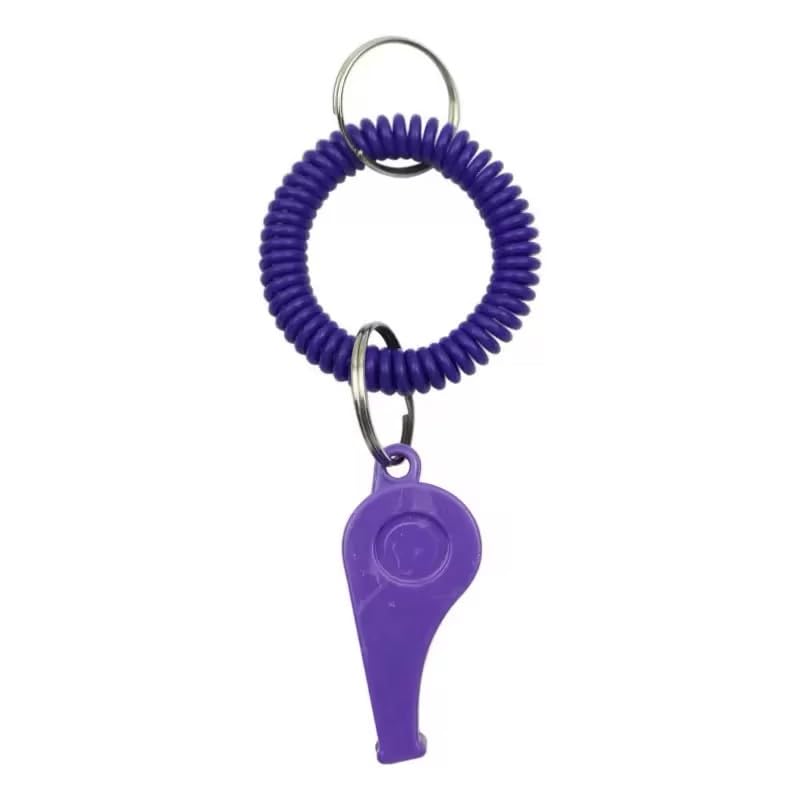 High-Frequency Sports Whistle with Adjustable Wrist Strap - Purple