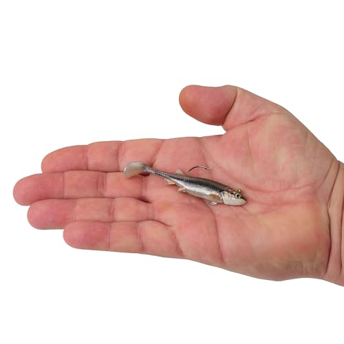 PowerBait Pre-Rigged Minnotator Soft Bait - HD Blacknose Shiner, 3 in