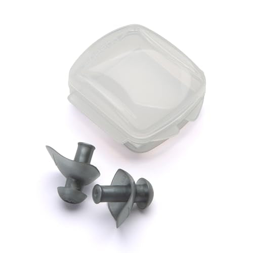 Waterproof Reusable Ear Plugs - Adult Ergo Grey - 1 Pair