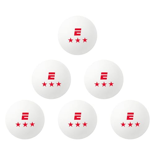 3-Star Ping Pong Balls - 6 Pack Regulation Size Table Tennis Training Set