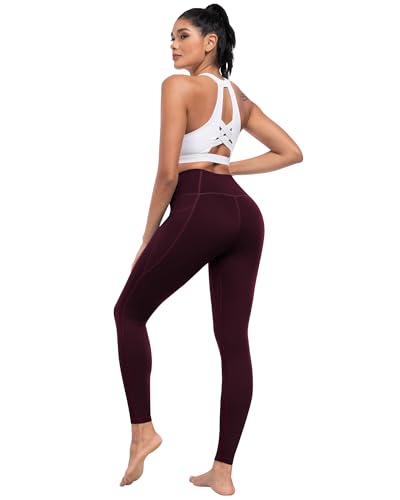ATHVOTAR 7-Pack High Waist Pockets Leggings for Women, Workout Tummy Control Yoga Pants