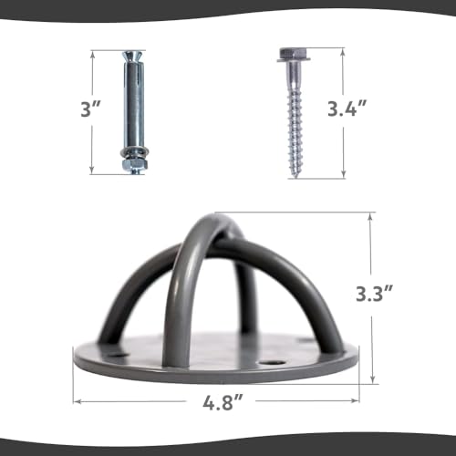 Heavy-Duty Ceiling Hooks for Yoga & Aerial Training - 600 lbs Capacity