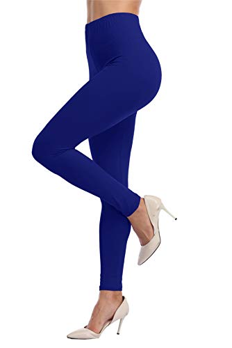 Buttery Soft High Waisted Ankle Length Leggings - One Size Royal Blue