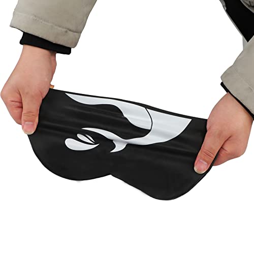 Extra Large Silicone Swimming Cap - Black, Waterproof Swim Hat
