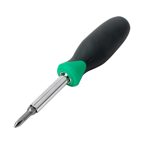 6-in-1 Multi-Bit Screwdriver and Nut Driver Tool with Grip Handle