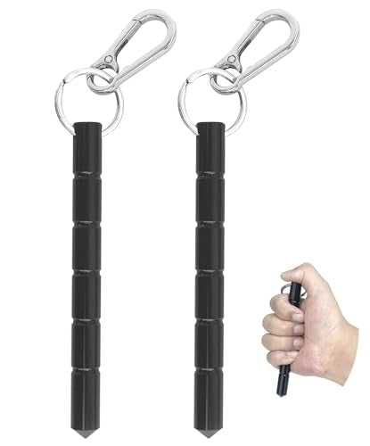 Tactical Keychain Self Defense Kubaton - Aluminum Safety Kit (2 pcs)