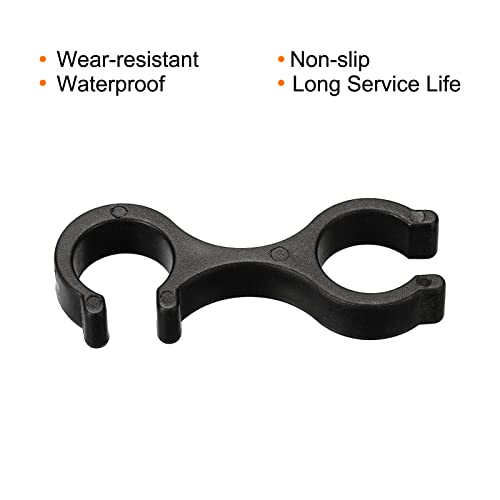 Trekking Pole Clips - 4 Pcs Double Rod Buckle Connectors for Hiking