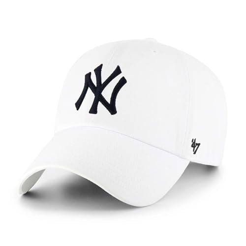 New York Yankees Adjustable Cap - Clean Up Style - White