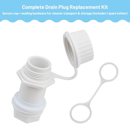 Drain Plug Replacement Kit for Igloo Coolers 50–165 Qt - 1 Pack