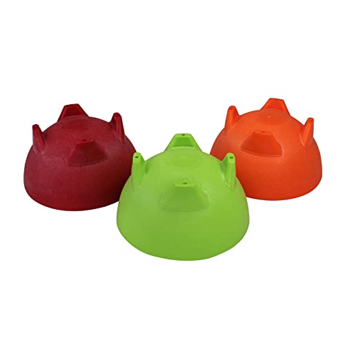 3-Piece Colorful Plastic Salsa Dish Set - 10 Oz Serving Bowls for Parties
