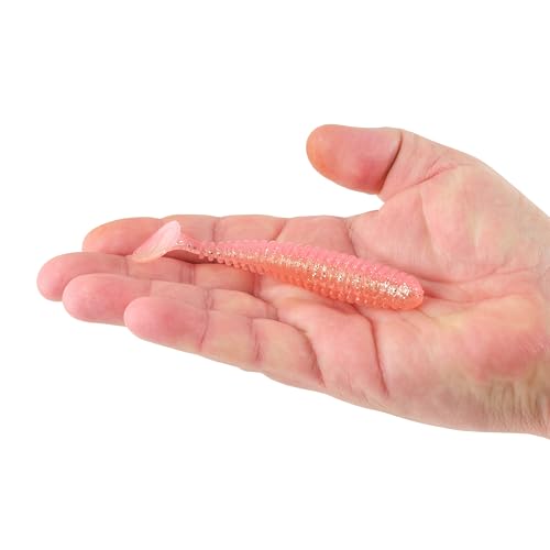 PowerBait Saltwater Power Swimmer Soft Plastic Bait - 4.3" Pink Flash
