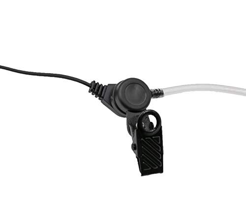 KEYBLU Transparent Acoustic Tube Earpiece for Midland Two-Way Radios 2 Pack