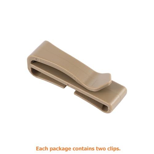 1" Tactical Backpack Clip Holder - Khaki Webbing Keeper